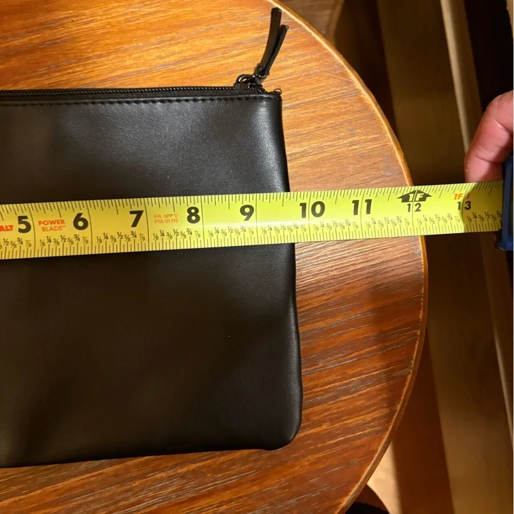 Victoria's Secret Black Cosmetic Bag Sleek Design